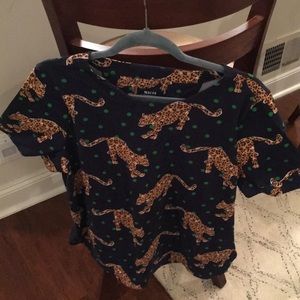 Maeve from Anthropologie Leopard Top size Large